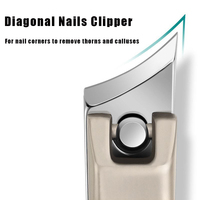 Longhui Nouvelles Coupe-ongles diagonaux affûtés en acier inoxydable, Pince à ongles domestique, En stock