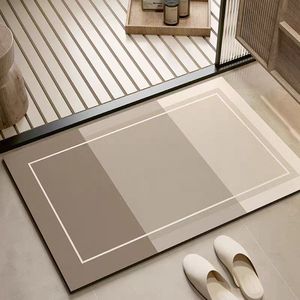 מחצלת אמבטיה רכה ללא החלקה 100% פוליאסטר דפוס פאזל סופג לבית מלון מודרני סִגְנוֹן עיצוב שימוש בדלת שירותים בחדר האמבטיה - Product Image 5