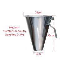 Équipement d'abattage de taille personnalisable adapté aux poulets, cône d'abattage et de purge sanguine pour volailles