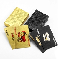 Papier d'art en feuille d'or en PVC de haute qualité personnalisable Offset Tarot Deck brillant imprimé or estampage Poker cartes à jouer Logo personnalisé