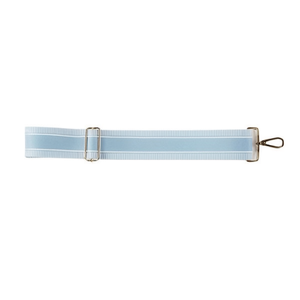 Sangle en tissu 5 cm bleu clair uni pour remplacement de poignée de sac - Product Image 2