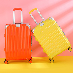 Aluminum Frame Trolley Case 24 Inch With Spinner <b>Wheels</b> Durable Business Travel <b>Suitcase</b> 20 Inch Carry On With Combination Lock - Product Image 2