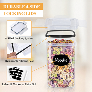 Bán buôn BPA free transparennt Stackable kín tủ lạnh lò vi sóng an toàn nhà bếp phân hủy sinh học nhựa thực phẩm lưu trữ <span class=keywords><strong>container</strong></span> - Product Image 3