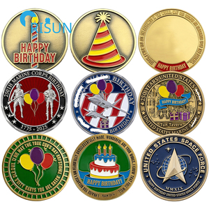 Moneta Commemorativa Personalizzata per Veterani, Regalo di <span class=keywords><strong>Compleanno</strong></span>, Moneta Commemorativa Personalizzata per Forze Armate, Moneta Challenge Personalizzata - Product Image 1