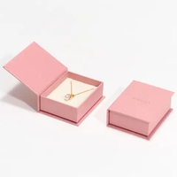 Boîtes magnétiques en carton noir personnalisées avec logo, ensemble de petites boîtes carrées pour bijoux et cils, pour lunettes