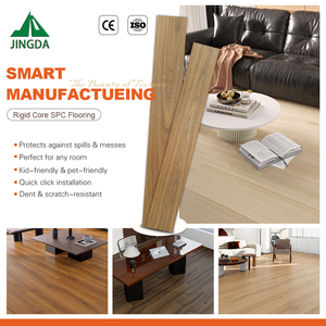 Plancher en <span class=keywords><strong>vinyle</strong></span> SPC antistatique Espresso 12 mil, style minimaliste 4 mm, système de clic, résistant à l'usure, imperméable, facile à nettoyer - Product Image 5