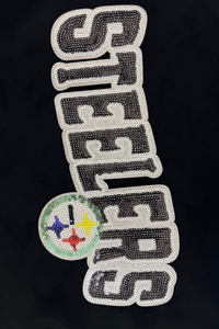 Eco-Friendly Letter Muiti-Back Embroidery Sew on Sequin Embroidery Patches for Clothing <b>Hats</b> <b>Bags</b> - Product Image 2