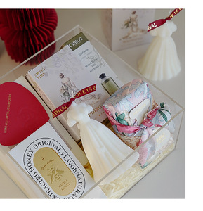 Saint Valentin Confession Décoration Mariage Fait Main <span class=keywords><strong>Cire</strong></span> <span class=keywords><strong>De</strong></span> <span class=keywords><strong>Soja</strong></span> Robe 3D Bougies Parfumées - Product Image 3