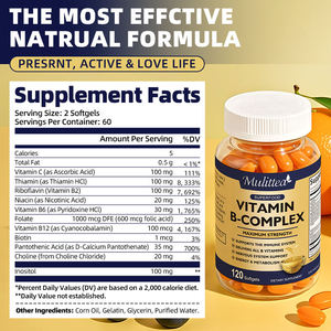 <span class=keywords><strong>C</strong></span>ápsulas <span class=keywords><strong>B</strong></span> Complex de Alta Potencia OEM, Complejo <span class=keywords><strong>B</strong></span>, Suplemento para el Bienestar, Energía Nerviosa y Metabolismo - Product Image 3