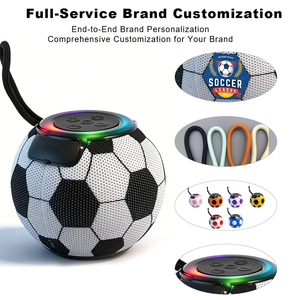 Waterproof RGB LED Fabric Round Wireless Portable Football Mini <b>Speaker</b> with BT/<b>USB</b>/TF/TWS/CALL for Outdoor & Computer Use - Product Image 3