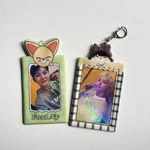 Factory Price Custom Design Cute PVC Card Kpop Photocard Holder Stars Photo Collect Card Holders With Keychain - Product Image 3