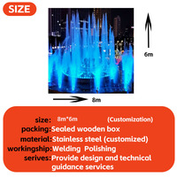 Fuente de Agua con Luces LED de Colores y Música, de Acero Inoxidable 304 para Exteriores, Ideal para Jardines, Parques, Ríos y Lagos