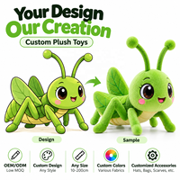 Peluche personnalisée en forme de coléoptère forestier, service OEM ODM d'échantillons pour cadeaux de musées scientifiques, vente en gros