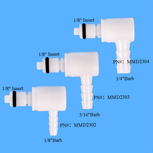 Female Quick Coupling 1/8" flow body Air <b>Hose</b> In-line Valved Insert Quick Connector Fittings With Metal Locking Nut - Product Image 4