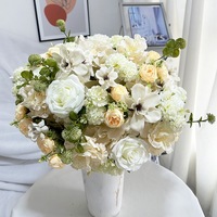 Arrangement de décoration de mariage, Boule de fleurs rose pour centre de table de mariage, Décoration de fond pour fêtes et maison, Fleurs en gros