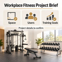 Planification d'équipements de gym commerciaux pour les studios de fitness au lieu de travail, les salles de bien-être des employés et les concepts d'espaces d'entraînement partagés