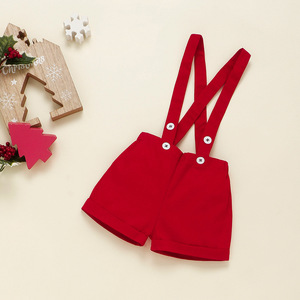Natale pupazzo di neve di cartone animato per bambini bambini pagliaccetto e <span class=keywords><strong>tute</strong></span> rosse con cavezza due pezzi vestiti per gentiluomini per bambini - Product Image 6