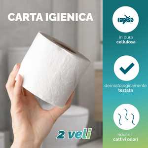 Rotoli di Carta Igienica BulkySoft 190 Fogli 2 Veli in Cellulosa Active Clean - Product Image 3