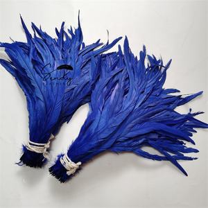 Vente en gros 144 couleurs 20-45cm plumes de queues de coq naturelles chinoises teintes pour coiffure de montage de mouches Costume de carnaval déco - Product Image 3