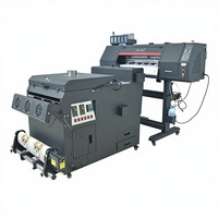 Impresora Digital DTF de 24 Pulgadas A1 60cm, Impresora DTF con Doble Cabezal de Impresión XP600, Máquina de Impresión de Camisetas con Agitador de Polvo