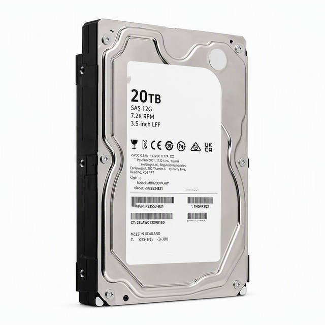 P53553-B21 20TB SAS 12G Business Critical 7.2K LFF LP Helium 512e ISE Multi Vendor HDD Internal Hard Drive 20 Tb