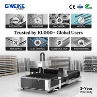 Machine de découpe laser à fibre pour tôles métalliques en acier inoxydable 1,5 kW, prix usine Chine, avec source laser IPG Cypcut AI/BMP, refroidie par eau