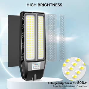 Farola Solar LED, Stock Local en EE. UU., Envío Rápido, 3 <span class=keywords><strong>A</strong></span>ños de Garantí<span class=keywords><strong>a</strong></span>, Alto Brillo, Control Inteligente para Carreteras, Parques y Áreas Rurales - Product Image 4