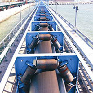 Boru bantlı konveyör | Madencilik ve çimentoda tozsuz dökme malzeme kullanımı için kapalı boru taşıma sistemi - Product Image 6