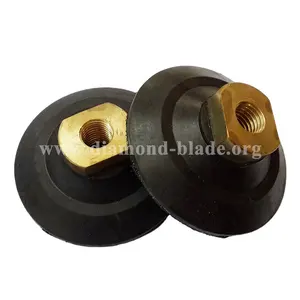 Vendita all'ingrosso angle grinder supporto in gomma pad-Medio duro di Gomma molle backer pad per pietra smerigliatrice angolare CON 5/8 "-11 o M14