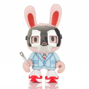 Custom cartoon figure youtuber character pvc art figurine resin vinyl designer toy collectible factory