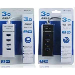<b>USB</b> 3.0 4 Port <b>Hub</b> SuperSpeed External Expansion Plastic Desktop Connector - Product Image 3