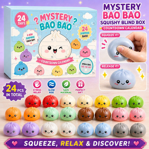 Caja Sorpresa de 24 Juguetes Bao de Dumpling Misteriosos, Juguetes Blandos TPR Multicolor de Comida de Simulación, Calendario de Adviento Sorpresa, Juguete Sensorial - Product Image 4