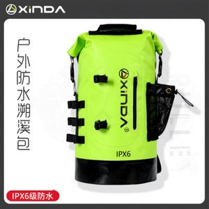Sac à dos imperméable unisexe Xinda durable 20L vert herbe IPX6 pour randonnée en rivière et alpinisme - Product Image 1
