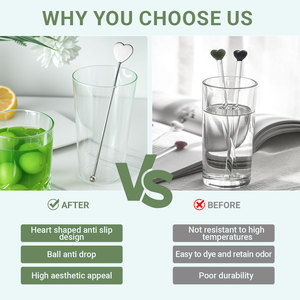 Pengaduk Koktail Profesional dari Logam Stainless Steel, Alat Bar, Aksesoris Dapur untuk Bar Minuman - Product Image 5