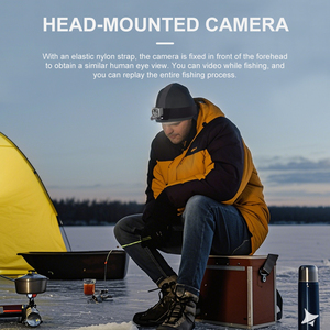 กล้องแอคชั่นแบบแฮนด์ฟรีขนาดเล็กพร้อมแท่นยึดแม่เหล็ก 136 °   การมองเห็นในเวลากลางคืนแบบมุมกว้าง IP67 กันน้ำสำหรับการเดินป่าดำน้ำ - Product Image 2