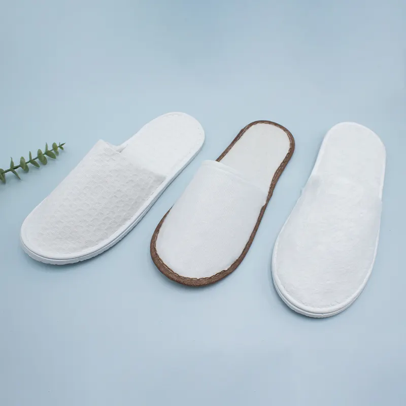 5 Sterren Hotel Wegwerp Slippers Custom Luxe Zachte Slipper Met Logo Ondersteuning Maatwerk Voor Kamer En Spa