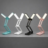 Nouvelle lampe de table tactile pliable avec batterie au lithium intégrée, trois températures de couleur, CRI 95 élevé, portable pour les études des étudiants