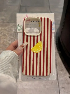 Custodia per cellulare in TPU di lusso con elementi a righe bianche e blu per <span class=keywords><strong>iPhone</strong></span> 17 Air 16 15 14 13 12 <span class=keywords><strong>11</strong></span> <span class=keywords><strong>Pro</strong></span> <span class=keywords><strong>Max</strong></span>, <span class=keywords><strong>cover</strong></span> antiurto estiva con limoni - Product Image 6