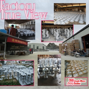 Panchina da Parco a Forma di Z in Granito Grigio Chiaro Naturale, <span class=keywords><strong>Arredo</strong></span> Moderno per Giardini all'Aperto - Product Image 4