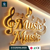 Enseigne LED personnalisée Shuntai, lettres en relief 3D, signalétique en acier inoxydable, logo rétroéclairé pour magasin, hôtel, réception, mur