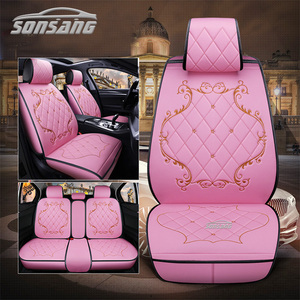 <span class=keywords><strong>Coprisedili</strong></span> Auto Rosa Completamente Avvolgenti per Sedili Queen in Pelle Invernale - Product Image 2