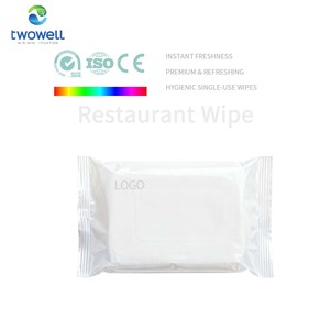 定制天然湿巾单包餐厅湿巾用于厨房清洁 - Product Image 3