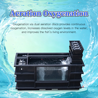 Bassin à poissons ornementaux QihangRAS pour terrasse extérieure, cour, aménagement paysager, système de bassin à carpes koï personnalisé avec fenêtre