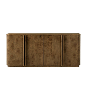 Aparador de Madera de Mango Maciza con Múltiples Cajones de Almacenamiento, Mueble Consola Rústico Moderno para Sala de Estar, Comedor, Muebles para el Hogar - Product Image 1