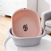 Bassin en plastique empilable, gain de place, salle de bain, buanderie, lavage, bol