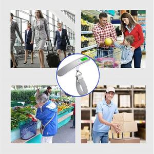 Balance numérique LCD pour bagages 50 kg, pèse-bagage électronique portable, balance de voyage pour valise, balance suspendue avec crochet, balance de pêche - Product Image 6