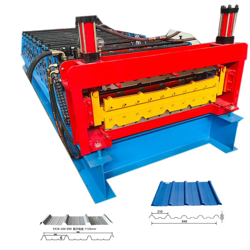 Dak Metalen Koud Stalen Dak Aluminium Step Tegel Trim Persrolvormmachine