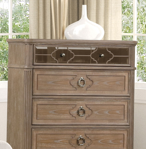 Simple Modern Chest Drawers Rustic <b>Oak</b> Veneer Solid Wood English Back Dovetail <b>Lighted</b> Panel Bedroom Furniture for Hotel Use - Product Image 6