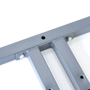 Cadre de lit en métal avec sommier, design industriel découpé au laser en acier, mobilier de maison stable - Product Image 3