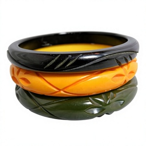 Newly Best High Quality Handmade <b>Resin</b> <b>Crafts</b> Bangles Design Trending Carved Stylish Bangle Gift Wedding for Women - Product Image 3
